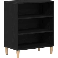 Armoires & Meubles De Rangement-vidaXL Buffet Chêne noir 57 x 35 x 70 cm Bois d'ingénierie Ch&ecirc;ne noir