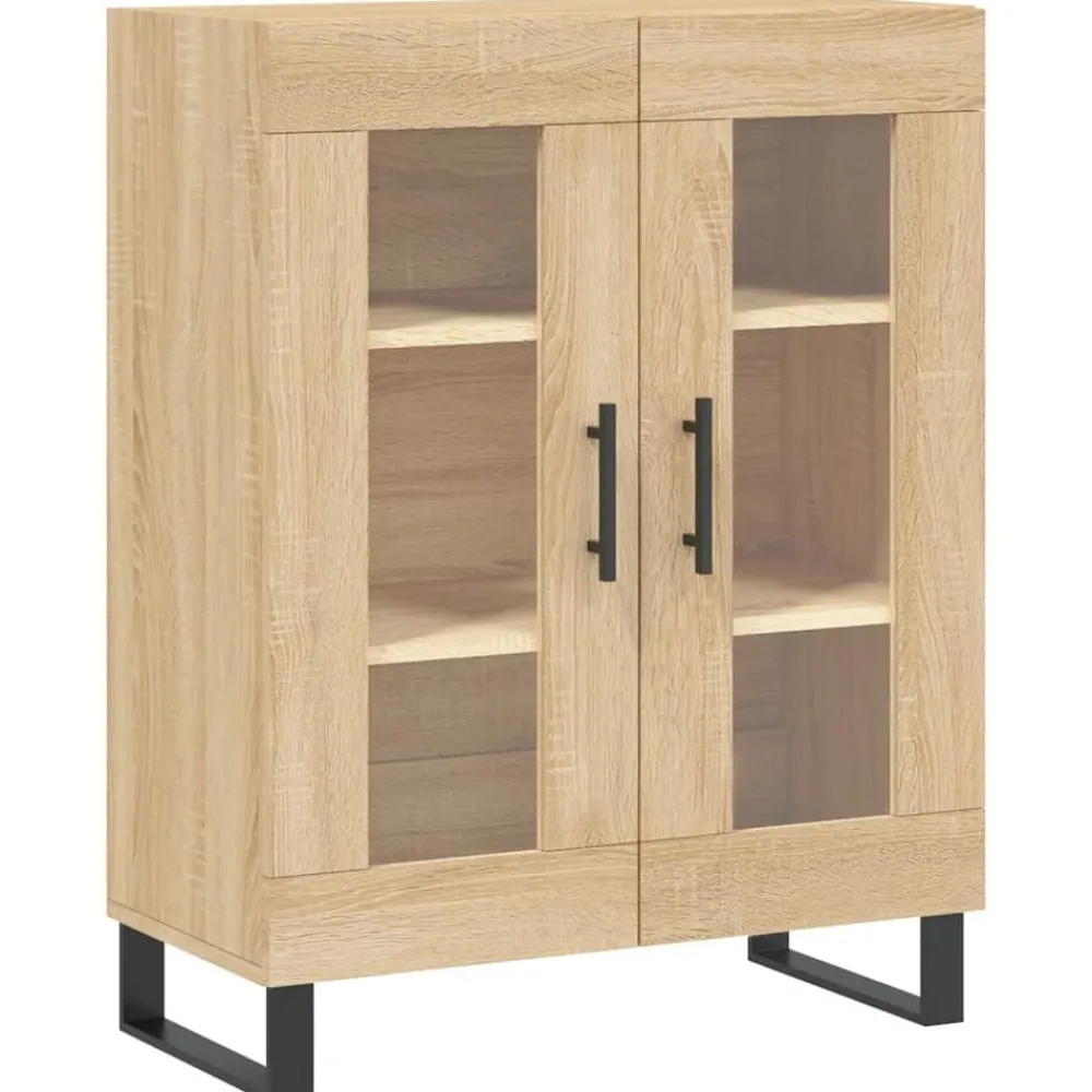 vidaXL Buffet chêne sonoma 69,5x34x90 cm bois d'ingénierie
