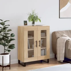 vidaXL Buffet chêne sonoma 69,5x34x90 cm bois d'ingénierie