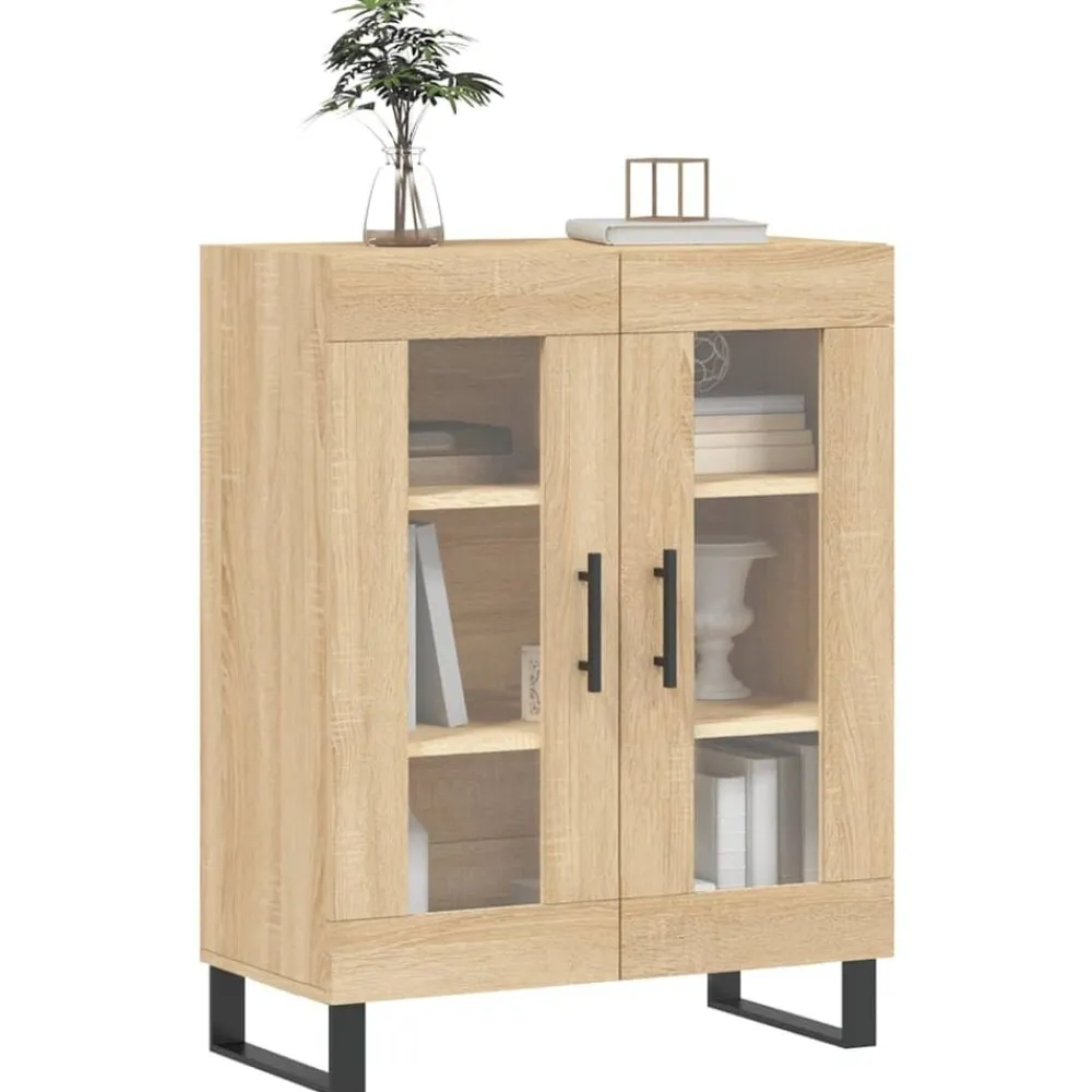 vidaXL Buffet chêne sonoma 69,5x34x90 cm bois d'ingénierie