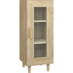 Armoires & Meubles De Rangement-vidaXL Buffet Chêne sonoma 34,5x34x90 cm Bois d'ingénierie Chêne sonoma