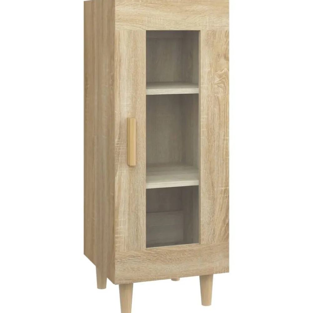 Armoires & Meubles De Rangement-vidaXL Buffet Chêne sonoma 34,5x34x90 cm Bois d'ingénierie Chêne sonoma