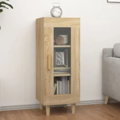 Armoires & Meubles De Rangement-vidaXL Buffet Chêne sonoma 34,5x34x90 cm Bois d'ingénierie Ch&ecirc;ne sonoma