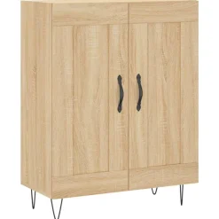 vidaXL Buffet chêne sonoma 69,5x34x90 cm bois d'ingénierie