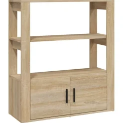 vidaXL Buffet Chêne sonoma 80x30x90 cm Bois d'ingénierie