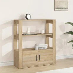 vidaXL Buffet Chêne sonoma 80x30x90 cm Bois d'ingénierie