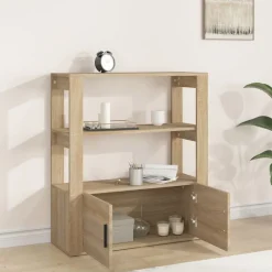 vidaXL Buffet Chêne sonoma 80x30x90 cm Bois d'ingénierie