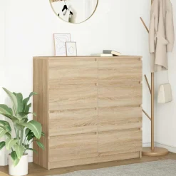 vidaXL Buffet chêne sonoma 100x35x99 cm bois d'ingénierie