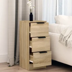 Armoires & Meubles De Rangement-vidaXL Buffet Chêne sonoma 30x30x70 cm Bois d'ingénierie Ch&ecirc;ne sonoma