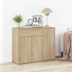 Armoires & Meubles De Rangement-vidaXL Buffet Chêne sonoma 88x30x70 cm Bois d'ingénierie Ch&ecirc;ne sonoma