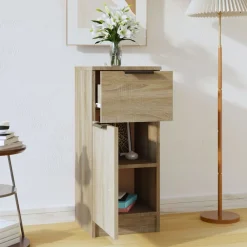 vidaXL Buffet Chêne sonoma 30x30x70 cm Bois d'ingénierie