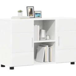 Ensembles De Meubles-vidaXL Buffet FLORIN 88,5 x 30,5 x 55,5 cm Bois d'ingénierie Blanc