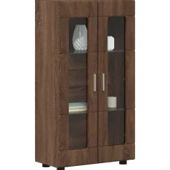 Ensembles De Meubles-vidaXL Buffet FLORIN Chêne brun 55,5 x 29 x 100 cm Bois d'ingénierie Ch&ecirc;ne marron