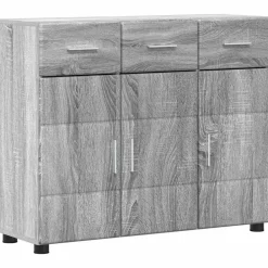 vidaXL Buffet FLORIN Gris Sonoma 88,5 x 30,5 x 73 cm Bois d'ingénierie