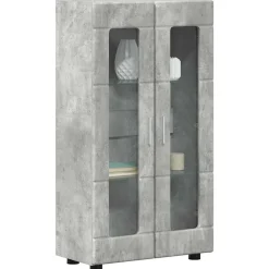 Ensembles De Meubles-vidaXL Buffet FLORIN 55,5 x 29 x 100 cm Bois d'ingénierie Gris béton