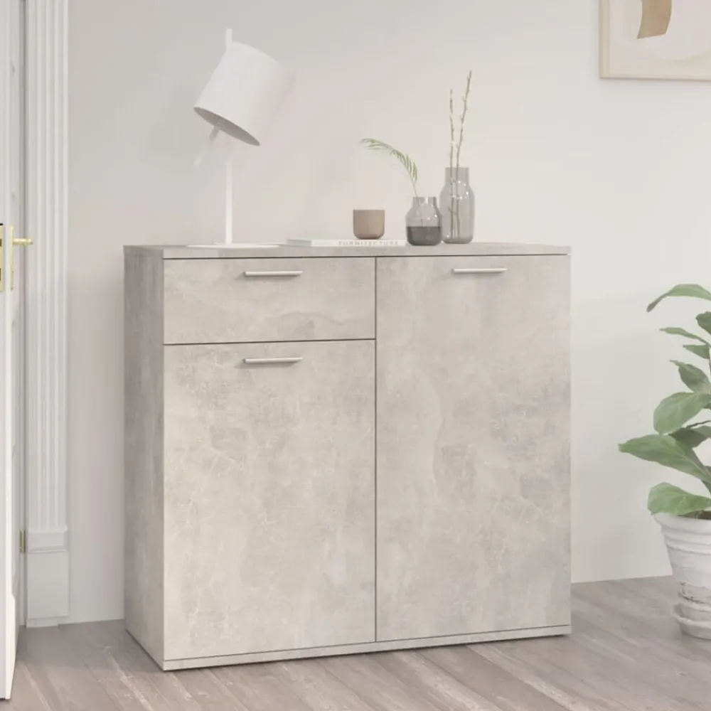 Armoires & Meubles De Rangement-vidaXL Buffet 80x36x75 cm bois d'ingénierie Gris béton
