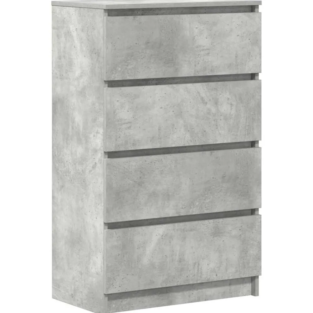 Armoires & Meubles De Rangement-vidaXL Buffet 60x35x98,5 cm Bois d'ingénierie Gris béton