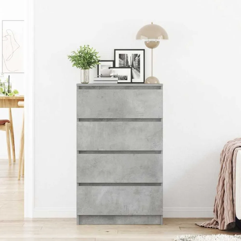 Armoires & Meubles De Rangement-vidaXL Buffet 60x35x98,5 cm Bois d'ingénierie Gris béton
