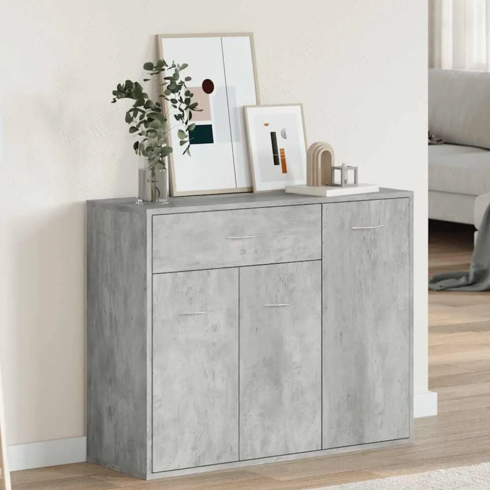 Armoires & Meubles De Rangement-vidaXL Buffet 88x30x70 cm Bois d'ingénierie Gris béton