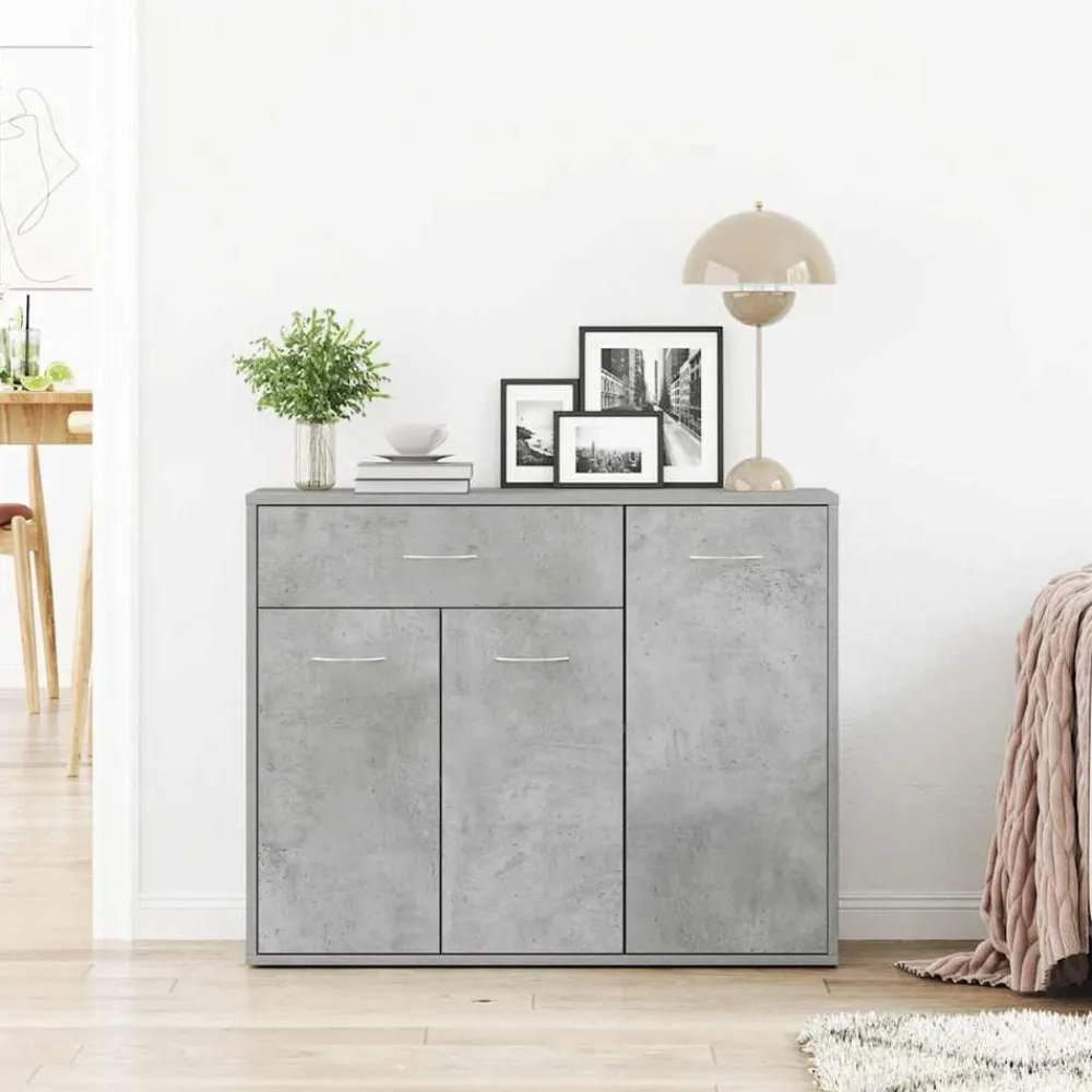 Armoires & Meubles De Rangement-vidaXL Buffet 88x30x70 cm Bois d'ingénierie Gris béton