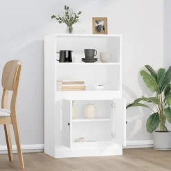 vidaXL Buffet haut 60x35,5x103,5 cm bois d'ingénierie