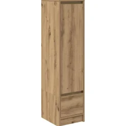 Armoires & Meubles De Rangement-vidaXL Buffet haut chêne artisanal 29,5x34x119,5 cm bois d'ingénierie ch&ecirc;ne artisanal