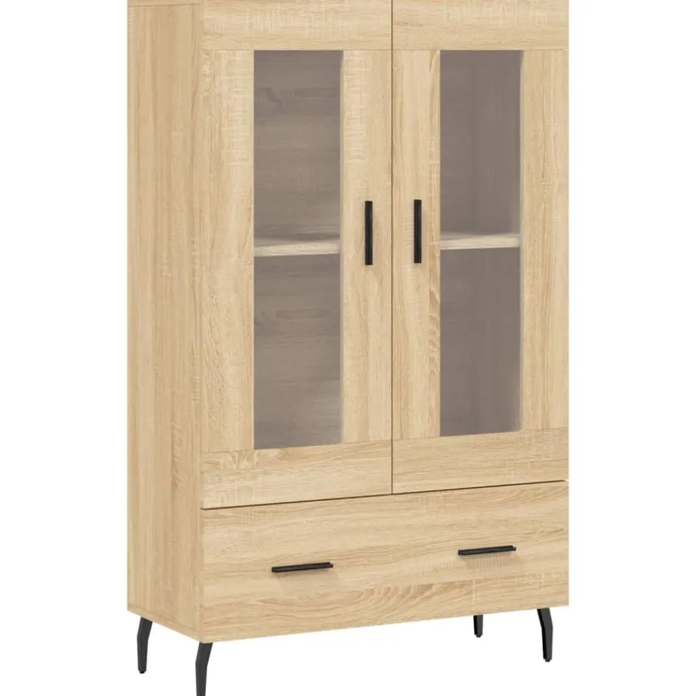 Armoires & Meubles De Rangement-vidaXL Buffet haut chêne sonoma 69,5x31x115 cm bois d'ingénierie Chêne sonoma