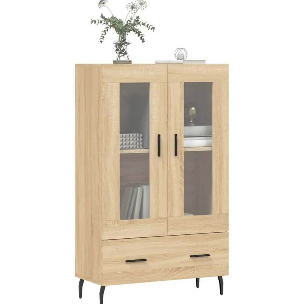 Armoires & Meubles De Rangement-vidaXL Buffet haut chêne sonoma 69,5x31x115 cm bois d'ingénierie Chêne sonoma