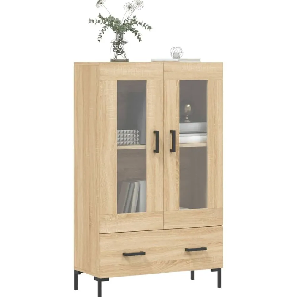 Armoires & Meubles De Rangement-vidaXL Buffet haut chêne sonoma 69,5x31x115 cm bois d'ingénierie Chêne sonoma