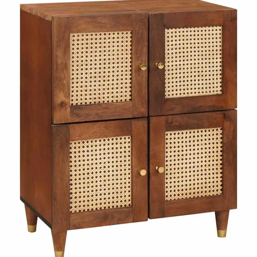 vidaXL Buffet Marron 60 x 33,5 x 75 cm Bois de mangue massif