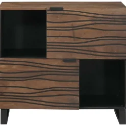 vidaXL Buffet Marron 80 x 33 x 75 cm bois de manguier massif