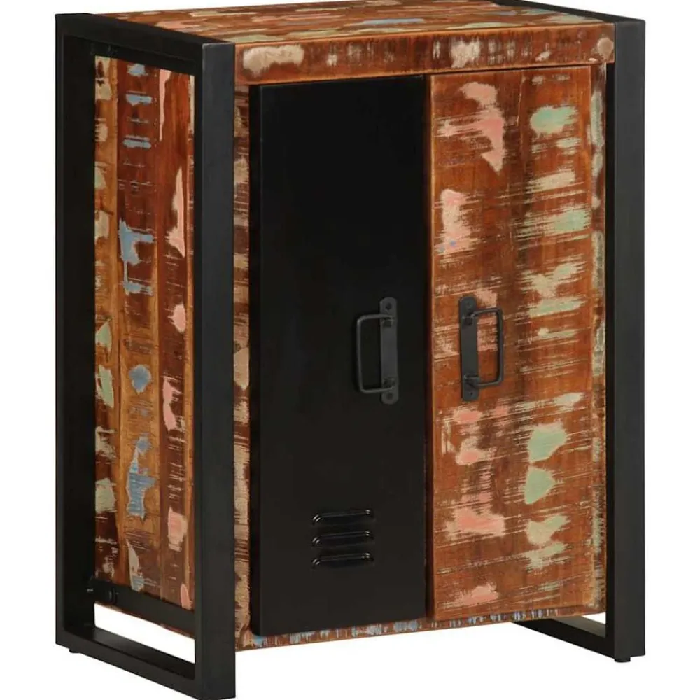 vidaXL Buffet 55x35x70 cm bois massif récupération