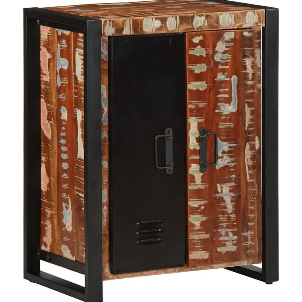 vidaXL Buffet 55x35x70 cm bois massif récupération