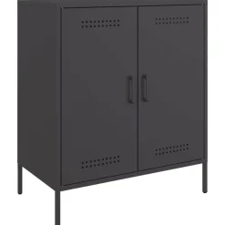 Armoires & Meubles De Rangement-vidaXL Buffet 68x39x79 cm acier Noir