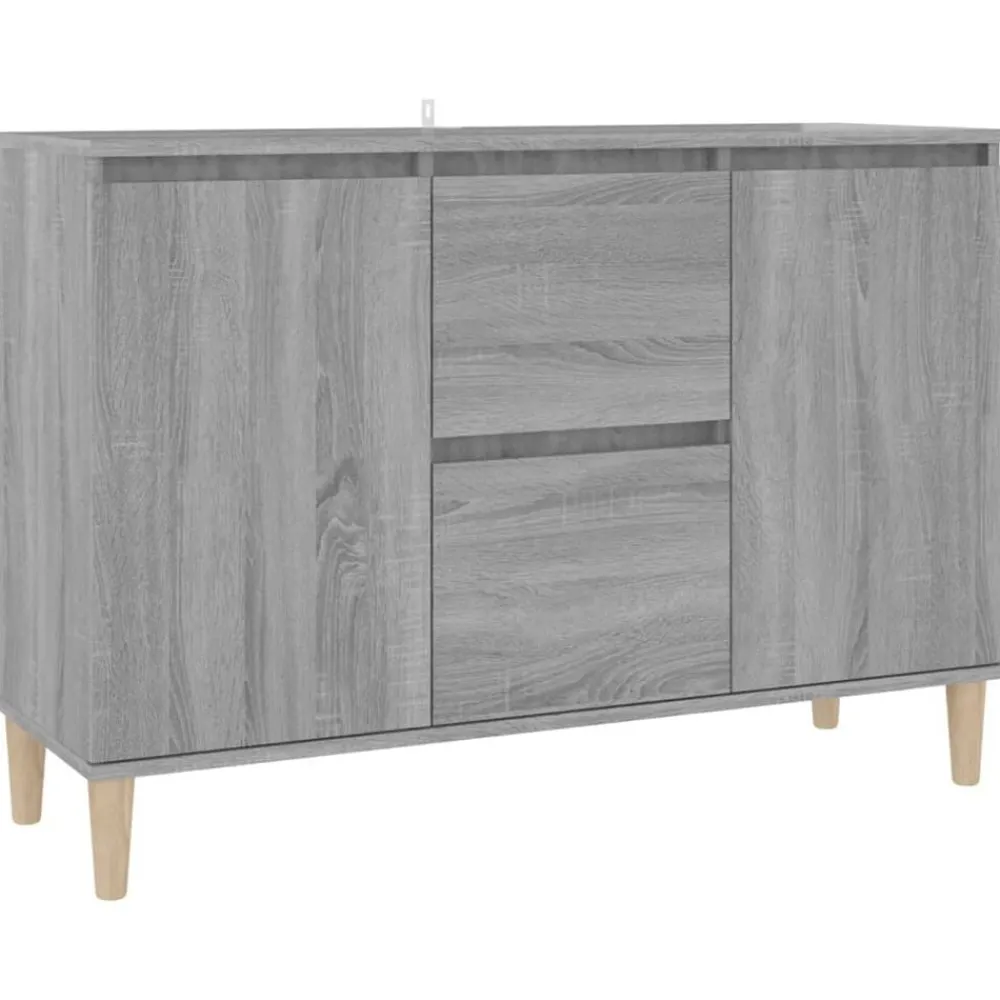 Armoires & Meubles De Rangement-vidaXL Buffet 101x35x70 cm Bois d'ingénierie Sonoma gris