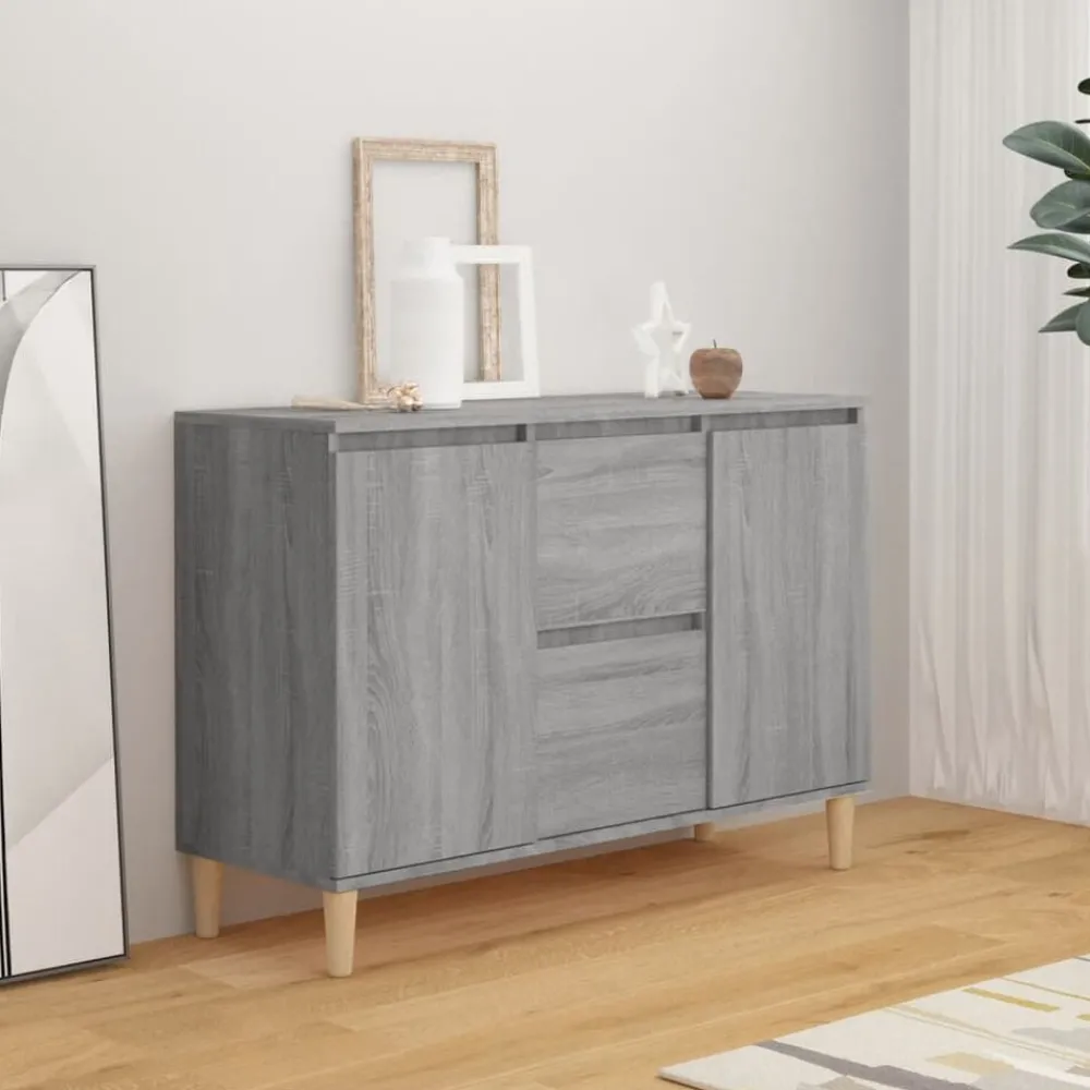 Armoires & Meubles De Rangement-vidaXL Buffet 101x35x70 cm Bois d'ingénierie Sonoma gris