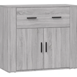 Armoires & Meubles De Rangement-vidaXL Buffet 80x33x70 cm Bois d'ingénierie Sonoma gris