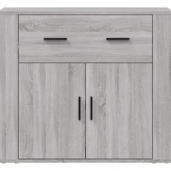 Armoires & Meubles De Rangement-vidaXL Buffet 80x33x70 cm Bois d'ingénierie Sonoma gris