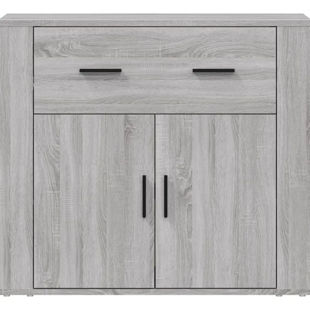 Armoires & Meubles De Rangement-vidaXL Buffet 80x33x70 cm Bois d'ingénierie Sonoma gris