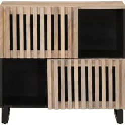 vidaXL Buffet 80x34x75 cm Bois massif de manguier