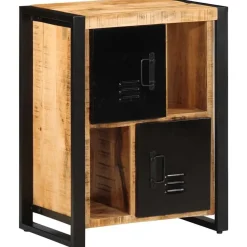Armoires & Meubles De Rangement-vidaXL Buffet 55x35x70 cm bois de manguier brut massif Marron