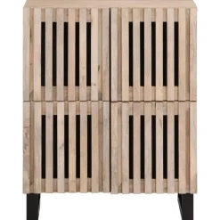 vidaXL Buffet 60x34x75 cm bois de manguier massif