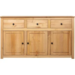 Armoires & Meubles De Rangement-vidaXL Buffet 135x40x80 cm Pin solide Assortiment Panama Marron