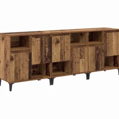 vidaXL Buffets 3 pcs 60 x 35 x 70 cm Bois d'ingénierie