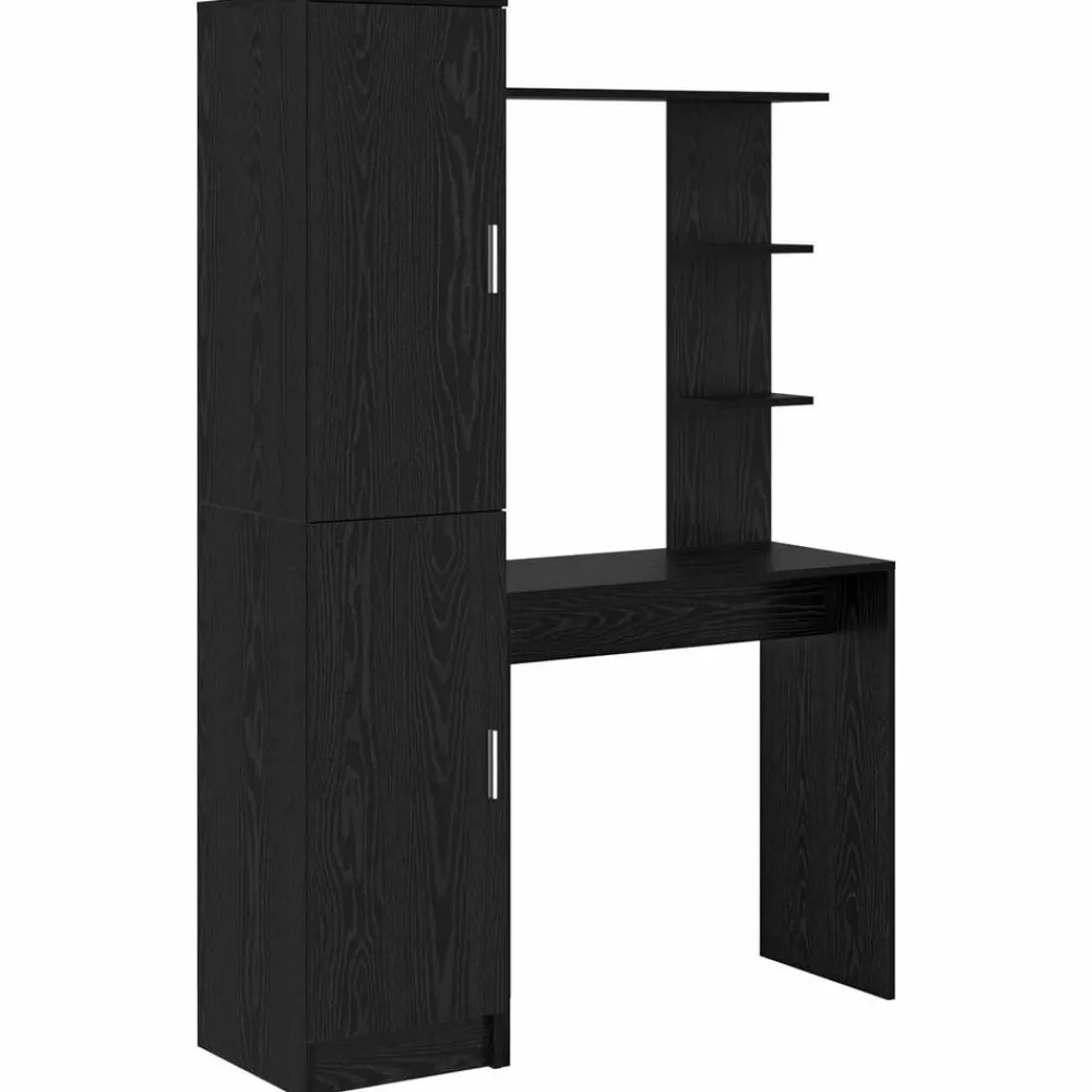 Meubles De Bureau-vidaXL Bureau 2 pcs Chêne noir Chêne noir