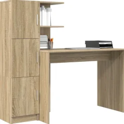 Meubles De Bureau|Armoires & Meubles De Rangement-vidaXL Bureau 2 pcs Chêne Sonoma Chêne sonoma