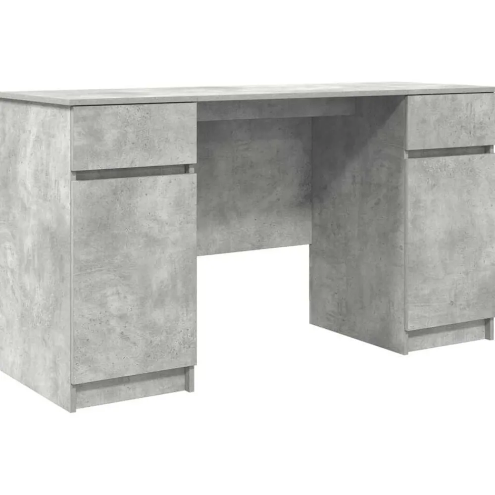 vidaXL Bureau avec porte 140 x 49 x 76 cm Bois d'ingénierie