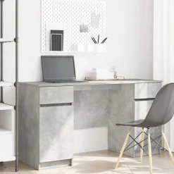 vidaXL Bureau avec porte 140 x 49 x 76 cm Bois d'ingénierie