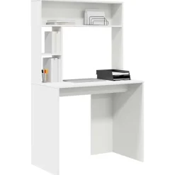vidaXL Bureau avec étagère 91 x 50 x 149 cm Bois d'ingénierie