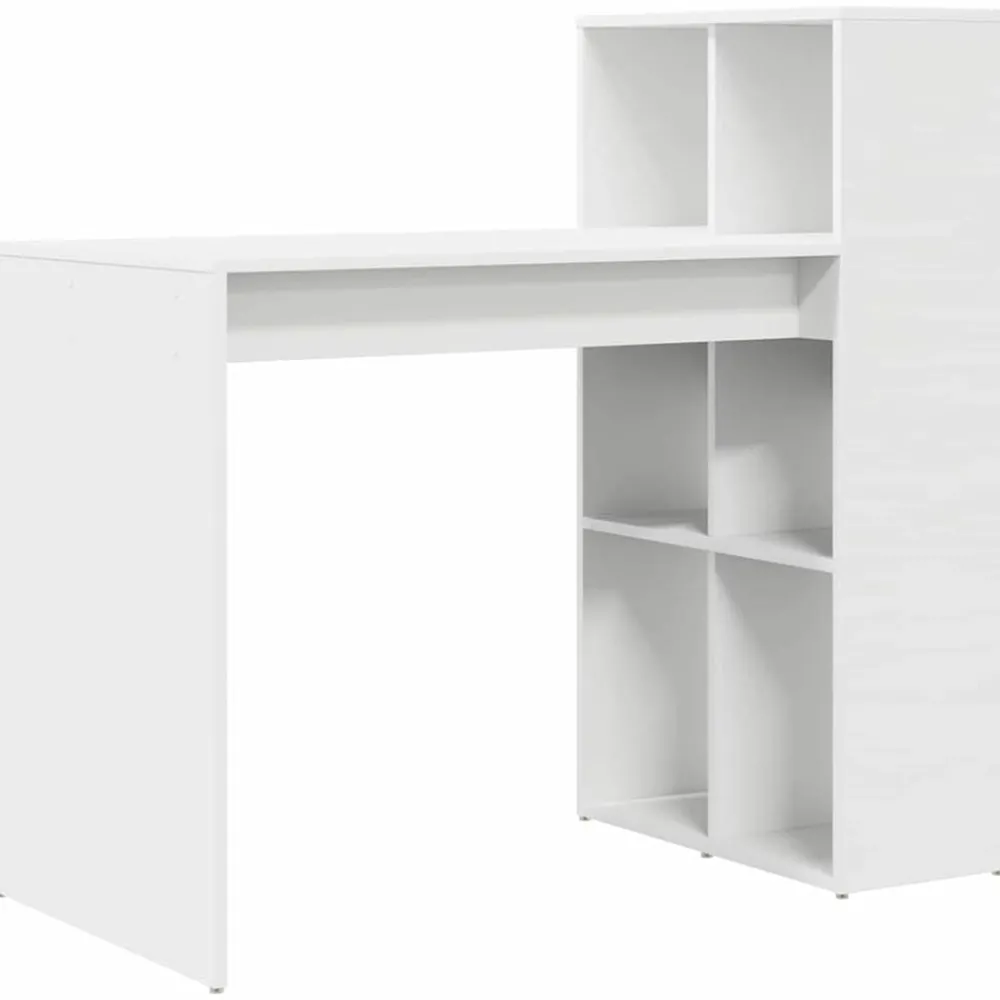 vidaXL Bureau avec étagère 108 x 55 x 103.5 cm Bois d'ingénierie